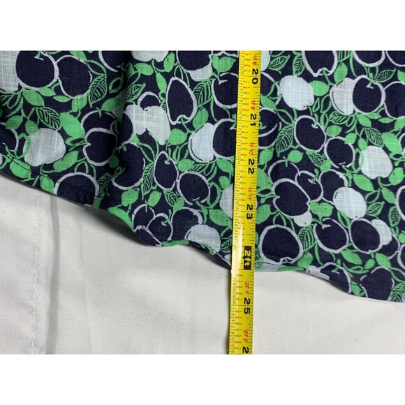 Maeve Anthropologie Top Blouse Womens L Green Henley Puff Sleeve Boho Cotton - Picture 6 of 9